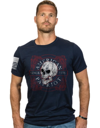 Nine Line Apparel Am Patriot - Men's T-shirt Navy Large