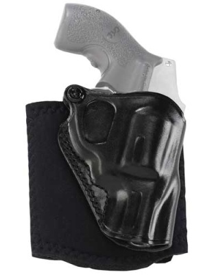 Galco Ankle Glove Holster Rh - Lthr S&w J Fr 640 Cent 21-8 Bl