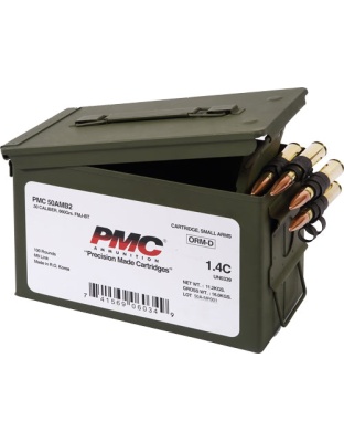 Pmc Ammo .50 Bmg Ammo Can - 660gr.fmj-bt 100 Rounds Linked