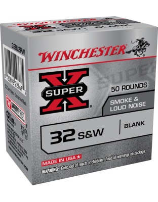 Win Ammo Super-x .32sw Smoke - & Noise Blanks 50-pack