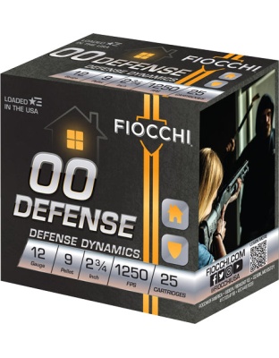 Fiocchi 12ga. 2.75" 00 Buck - 25-rd Box