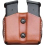 Desantis Double Mag Pouch Owb - Leather Sig P365 Tan