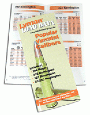 Lyman Load Data Book - .20cal-.22cal 72 Pages