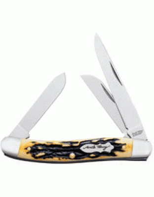 Uncle Henry Knife Premium - Stock 3-blade 2.8" S-s Staglon