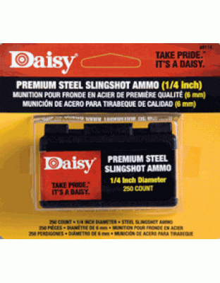 Daisy Slingshot Ammuntion - 1-4" Steel 250-pack