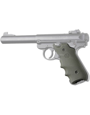 Hogue Grips Ruger Mkiv Rubber - Grip W- Finger Grooves Od Grn
