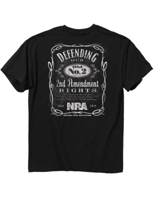 Buck Wear T-shirt Nra "old - No.2" Black Medium