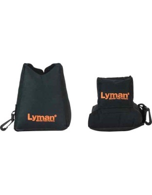 Lyman Crosshair Shooting Bag - Combo Front & Rear Black Nylon