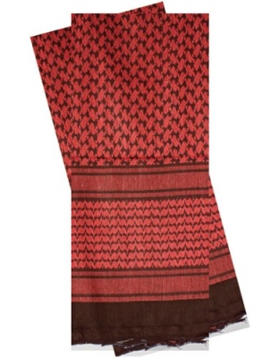 Red Rock Shemagh Head Wrap - Red-black