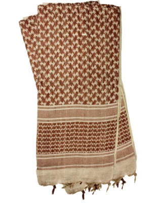 Red Rock Shemagh Head Wrap - Tan-brown