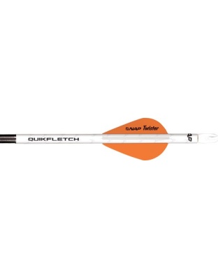 Nap Quickfletch W-2" Twister - Vanes White-orange-orange 6pk