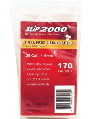 Slip 2000 Cleaning Patches - 1.25" Square 25cal-6mm 170-bag