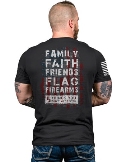 Nine Line Apparel 5 Things - Men's T-shirt Black Large
