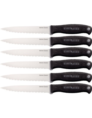 Cold Steel Six Steak Knife Set - 4.58" Blade (6 Steak Knives)