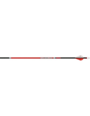 Carbon Express Arrow Maxima - Red 350 W-2" Blazer Vane 6pk