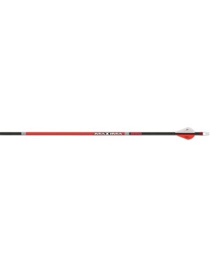 Carbon Express Arrow Maxima - Red 350 W-2" Blazer Vane 6pk