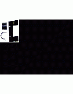 Weaver Detachable Side Mount - Bracket W-1" High Rings Black