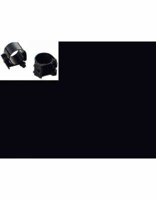 Weaver Rings Detachable Top - Mount Dual Exten 1" High Black