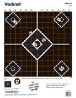Champion Visishot Target - Sight-in Diamond Grid 10-pk