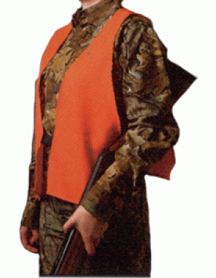 Hunters Specialties Orange Safety Vest Super Quiet One Size Medium-3XL