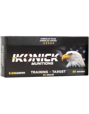 Ikonick Usa 5.56 55 Grain Fmj 20 Rounds 25BX/Cs