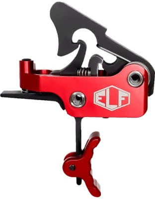 Elftmann Tactical Trigger Apex Pro AR Pltfrms Curved 2.75-7 lb Red