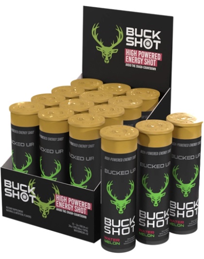 Bucked Up 2 Ounce Energy Shots Watermelon 2-12 Packs