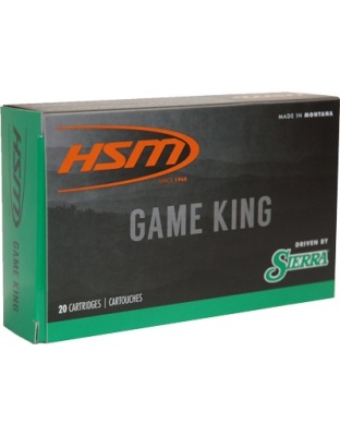 HSM Ammo 300 Weatherby Magnum 200 Grain Gameking 20 Rounds 20 Boxes per Case