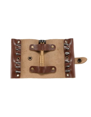 CRKT Hex Bit Driver Leather Tool Roll