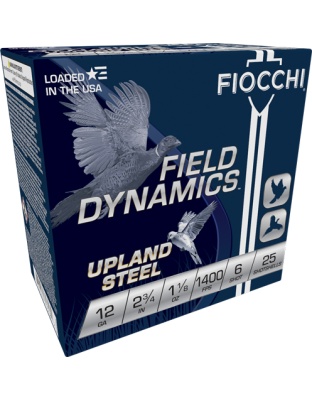 Fiocchi Steel 12 Gauge 2.75" 1-1/8 Ounce #6 25 Rounds