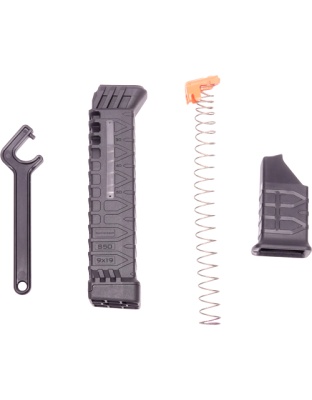 Ati Magazine for Glock 17/19 9 mm Schmeisser S50 50 Rounds Black