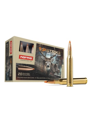 Norma TipStrike Rifle Ammunition.300 WSM 170gr PT 3199 fps 20/ct