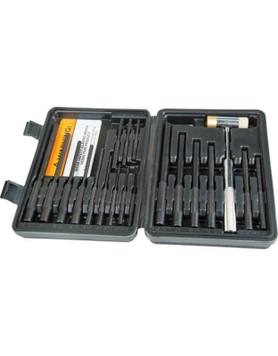 Wheeler Roll Pin Punch Master Set 18-Punches/1-Hammer/Case
