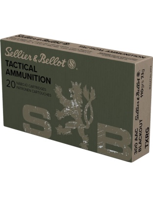 Sellier & Bellot S&b 300 Aac 110 Grain Txrg Blue 20 Rounds 50 Boxes per Case