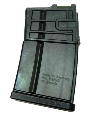 Hk Magazine MR762 7.62X51 20 Rounds Translucent Smoke Polymer