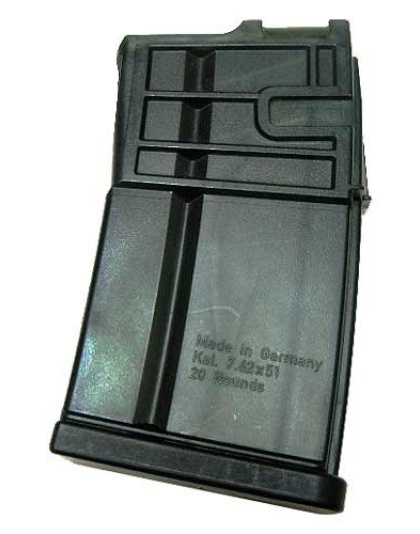 Hk Magazine MR762 7.62X51 20 Rounds Translucent Smoke Polymer