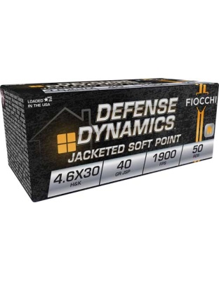 Fiocchi 4.6X30 40 Grain Jacketed Soft Point 50 Rounds