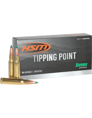 HSM Ammo 7 mm-08 Rem 165 Grain Game Changer 20 Rounds 25 Boxes per Case
