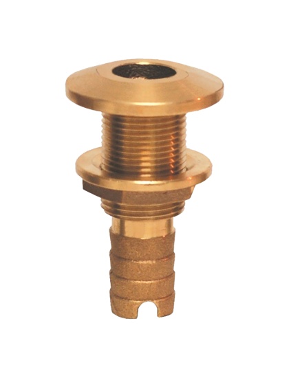 Groco Bronze Hose Barb Thru-Hull Fitting - 1"