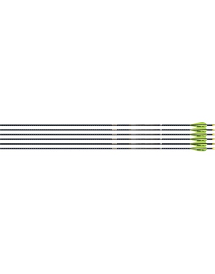 Easton 4 mm Emj Match Grade 400 6-Pack with 3" Aae Hybrid Vanes