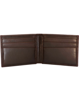 Cameleon Smith & Wesson Men's Front Pockt Bi-Fold Wallet Brown