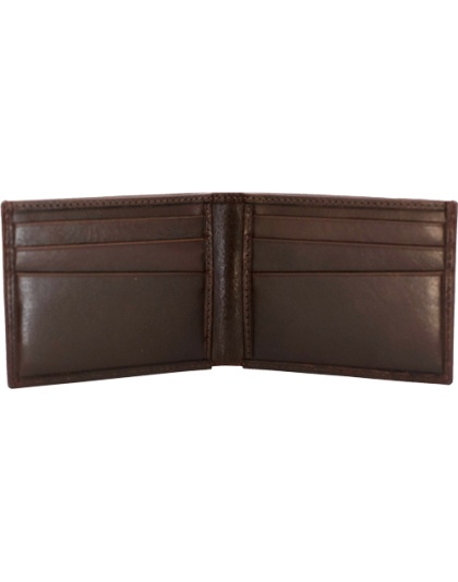 Cameleon Smith & Wesson Men's Front Pockt Bi-Fold Wallet Brown