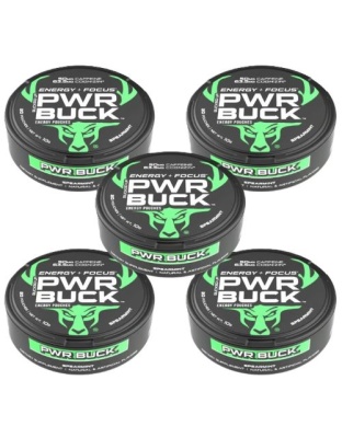 Bucked Up Pwr Buck Energy Pouches 5 Can Roll Spearmint