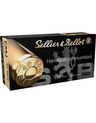 Sellier & Bellot S&b 40 S&W 180 Grain Full Metal Jacket-Round Nose 50 Rounds 20 Boxes per Case