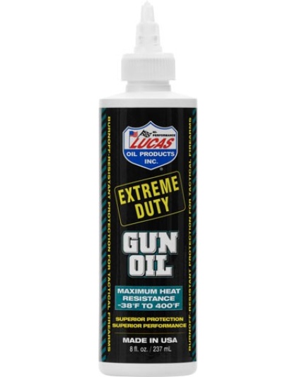 Lucas Oil 8 Ounce Extreme Duty Gun Oil Liquid