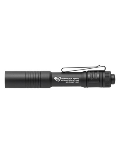 Streamlight Microstream USB White LED Black with Pocket Clip