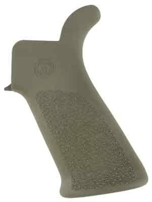 Hogue AR-15 Beavertail Grip No Finger Grooves Od Green