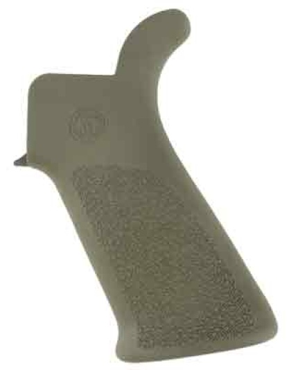 Hogue AR-15 Beavertail Grip No Finger Grooves Od Green