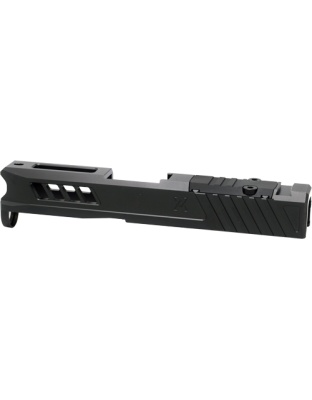 True Precision Slide with Rms Cut & Plate Black Dlc for Glock 43