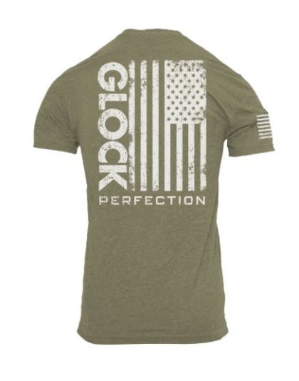 Glock Perfection Flag Tee Short-Sleeve T-Shirt Extra Large Green